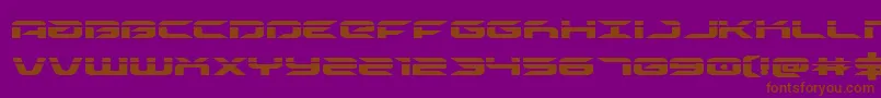 drivelaser Font – Brown Fonts on Purple Background