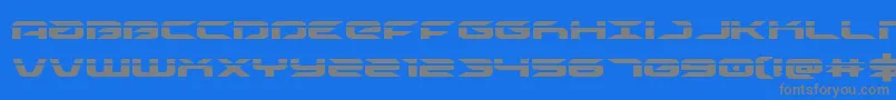 Czcionka drivelaser – szare czcionki na niebieskim tle