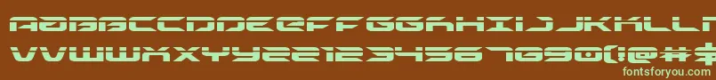 drivelaser Font – Green Fonts on Brown Background