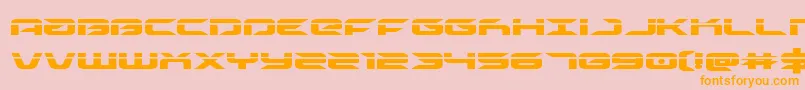 drivelaser Font – Orange Fonts on Pink Background