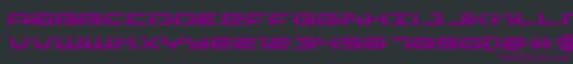 Шрифт drivelaser – фиолетовые шрифты на чёрном фоне