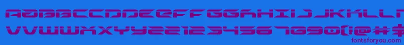 Шрифт drivelaser – фиолетовые шрифты на синем фоне