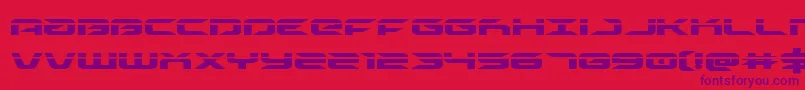 drivelaser Font – Purple Fonts on Red Background