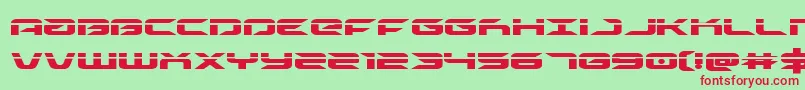 drivelaser Font – Red Fonts on Green Background