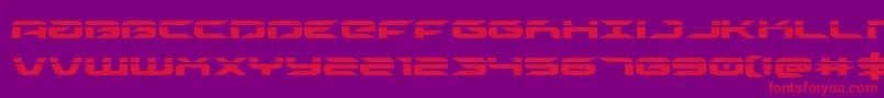 drivelaser Font – Red Fonts on Purple Background
