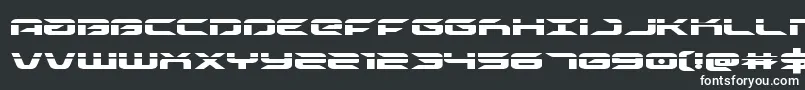 drivelaser Font – White Fonts on Black Background