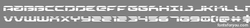 フォントdrivelaser – 灰色の背景に白い文字