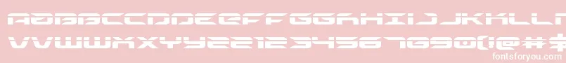 drivelaser Font – White Fonts on Pink Background