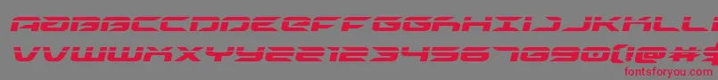 drivelaserital Font – Red Fonts on Gray Background