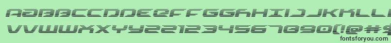 drivescanital Font – Black Fonts on Green Background