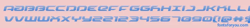 drivescanital Font – Blue Fonts on Pink Background