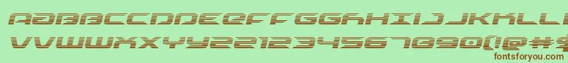 drivescanital Font – Brown Fonts on Green Background