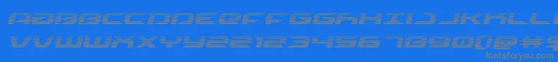 Шрифт drivescanital – серые шрифты на синем фоне
