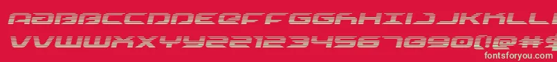 drivescanital Font – Green Fonts on Red Background