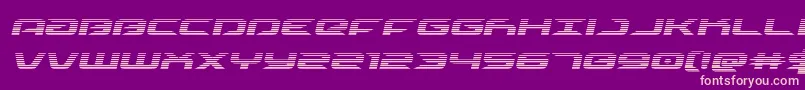 drivescanital Font – Pink Fonts on Purple Background
