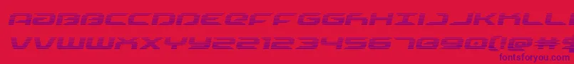 drivescanital Font – Purple Fonts on Red Background