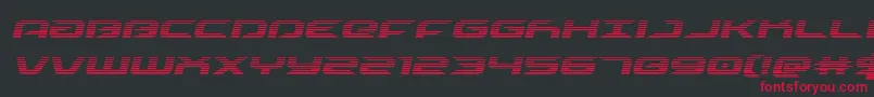 drivescanital Font – Red Fonts on Black Background