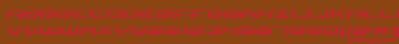 drivescanital Font – Red Fonts on Brown Background