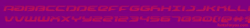 drivescanital Font – Red Fonts on Purple Background