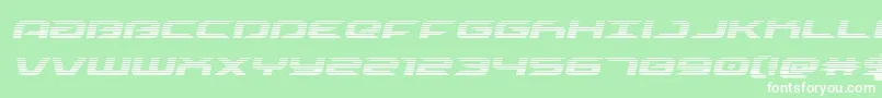 drivescanital Font – White Fonts on Green Background