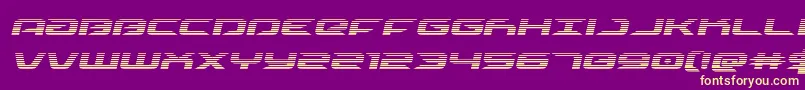 drivescanital Font – Yellow Fonts on Purple Background