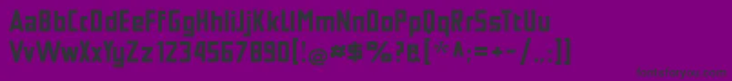 TschicholdBold Font – Black Fonts on Purple Background