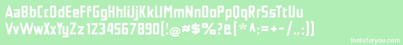 フォントTschicholdBold – 緑の背景に白い文字