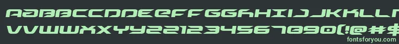 drivesemital Font – Green Fonts on Black Background