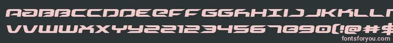 drivesemital Font – Pink Fonts on Black Background