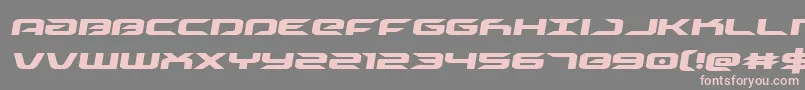 drivesemital Font – Pink Fonts on Gray Background