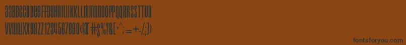 droid Font – Black Fonts on Brown Background