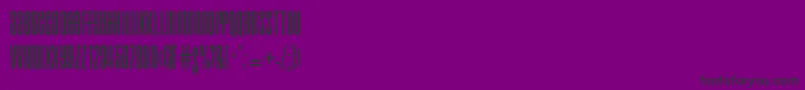 droid Font – Black Fonts on Purple Background