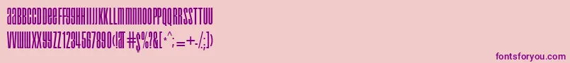 droid-Schriftart – Violette Schriften auf rosa Hintergrund