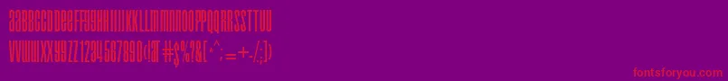 droid Font – Red Fonts on Purple Background