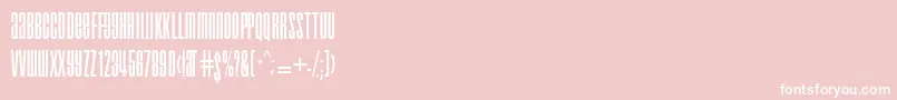 droid-Schriftart – Weiße Schriften auf rosa Hintergrund