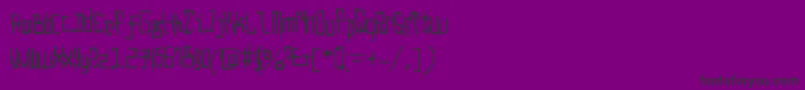 Fonte Droido Medium – fontes pretas em um fundo violeta