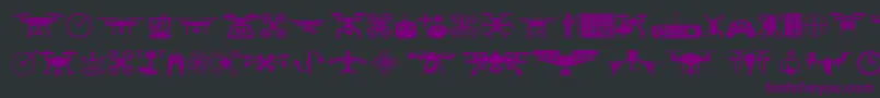 drone Font – Purple Fonts on Black Background