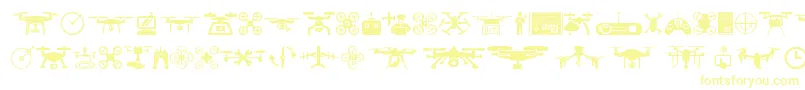 drone Font – Yellow Fonts