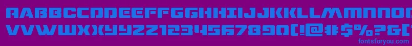 dronetracker Font – Blue Fonts on Purple Background