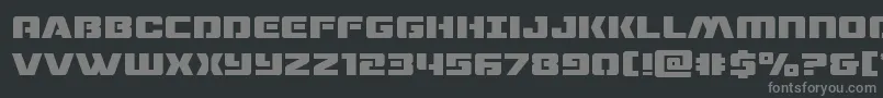 dronetracker Font – Gray Fonts on Black Background