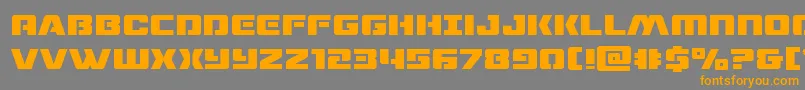 dronetracker Font – Orange Fonts on Gray Background