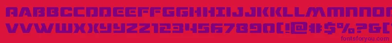 dronetracker Font – Purple Fonts on Red Background