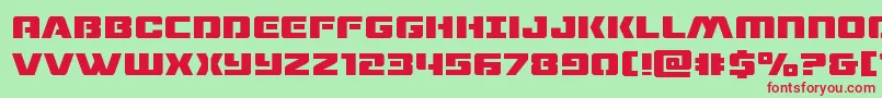 dronetracker Font – Red Fonts on Green Background