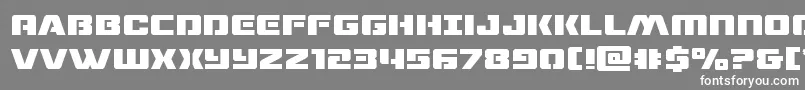 dronetracker Font – White Fonts on Gray Background
