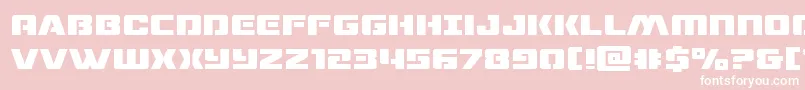dronetracker Font – White Fonts on Pink Background