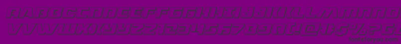 dronetracker3dital Font – Black Fonts on Purple Background