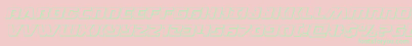 dronetracker3dital Font – Green Fonts on Pink Background