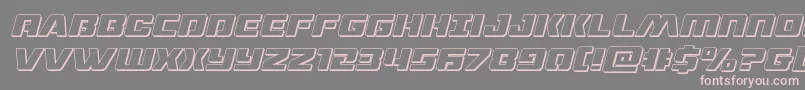 dronetracker3dital Font – Pink Fonts on Gray Background