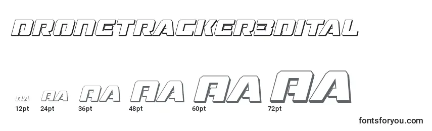 Размеры шрифта Dronetracker3dital (125518)