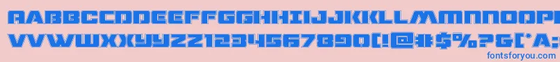 dronetrackeracad Font – Blue Fonts on Pink Background